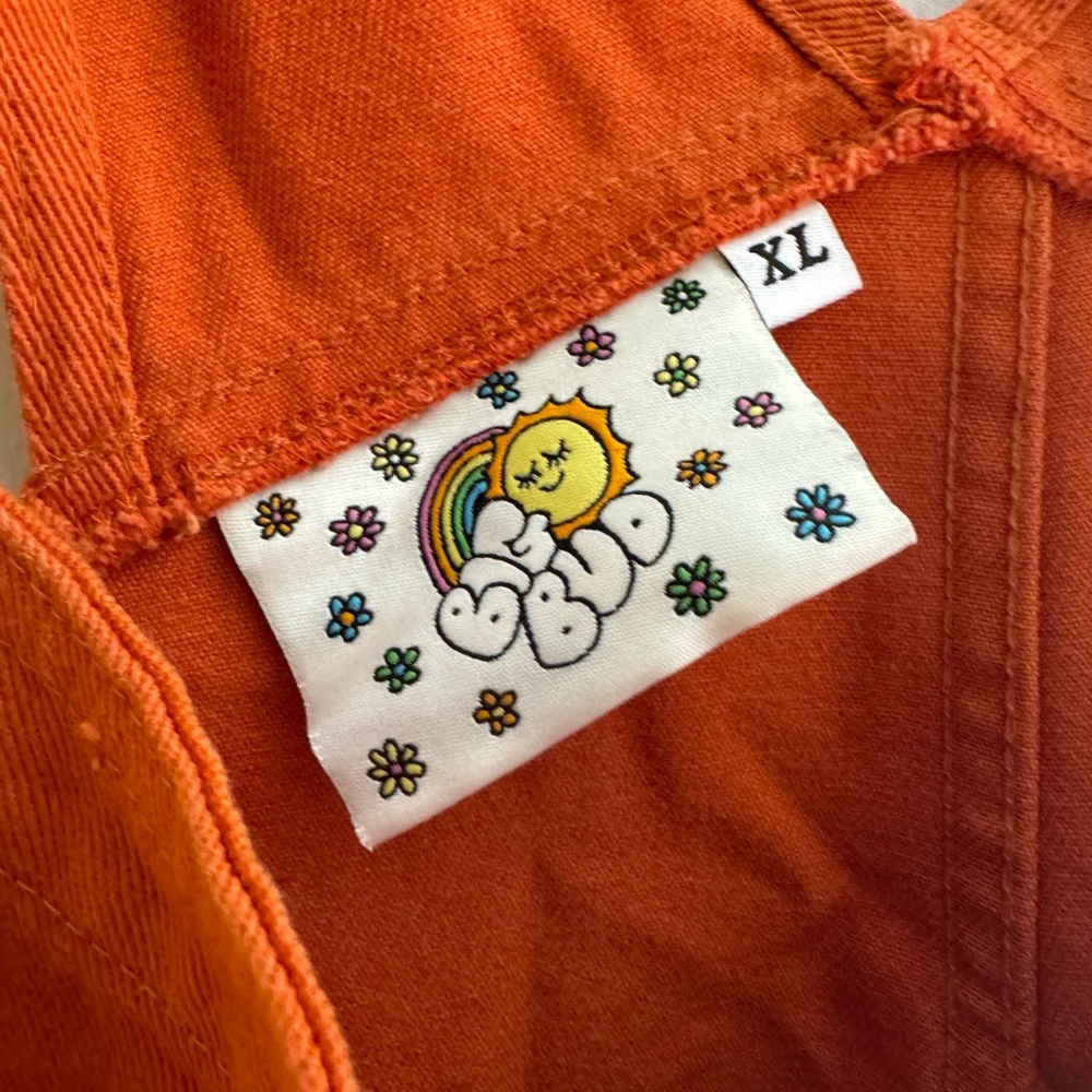 Big Bud Press Rust Orange Short Overalls - Picture 3 of 3